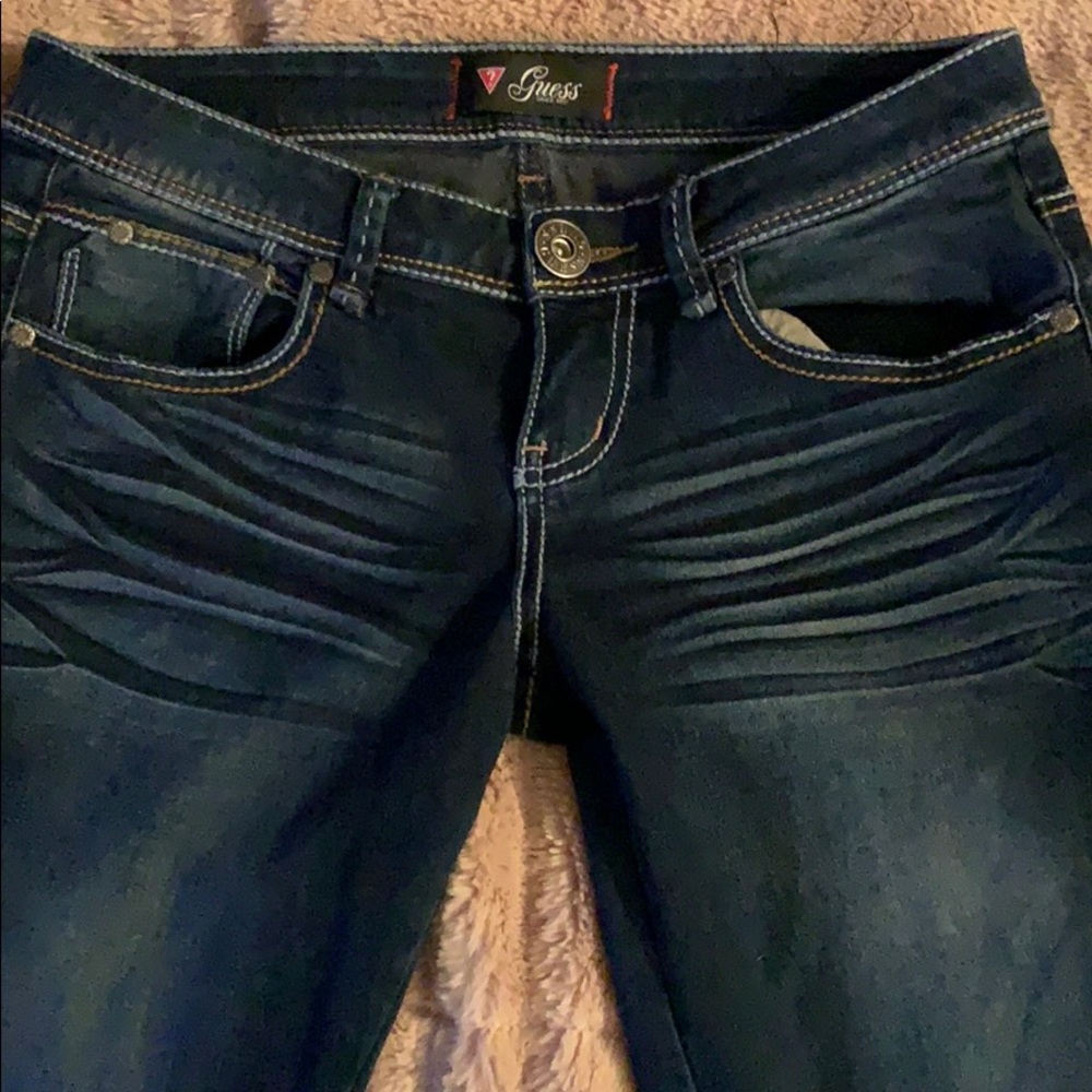 Blue denim guess jeans
